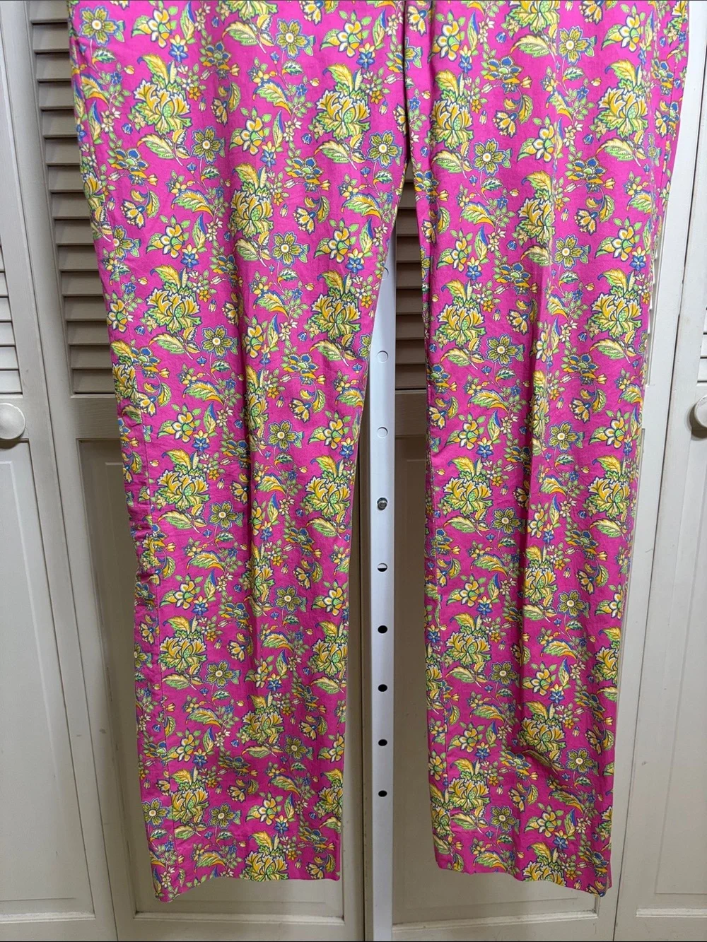 Vintage Polo by Ralph Lauren Pink Floral Straight-Leg Pants 34 x 30
